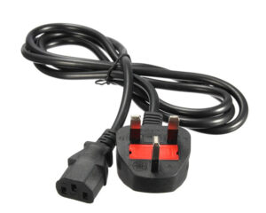 Power Cable 3 Pin - Black