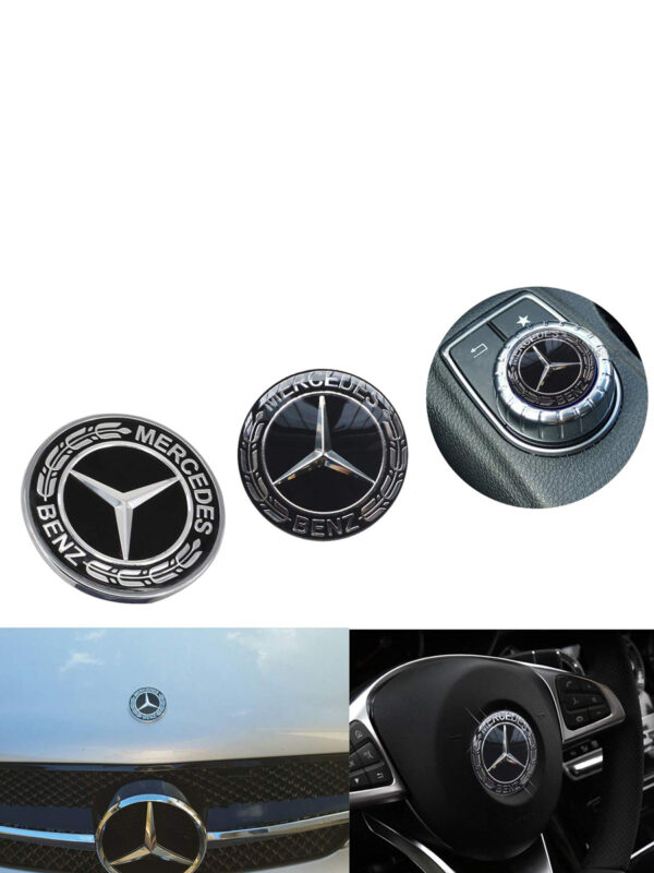 Mercedes Benz Logo Metal Flat