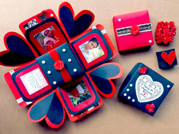 Explosion Box Black &  Red Colour