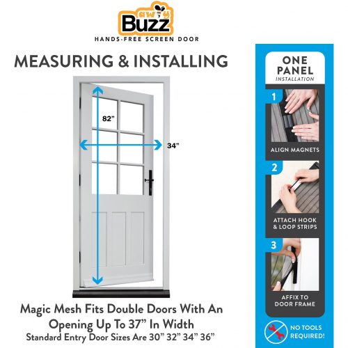 Magic Mesh New And Improved Hands Free, How To Install Magic Mesh Garage Door
