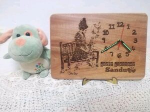 Wall clocks made of wood