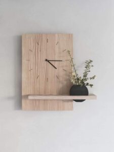 Wall clocks made of wood