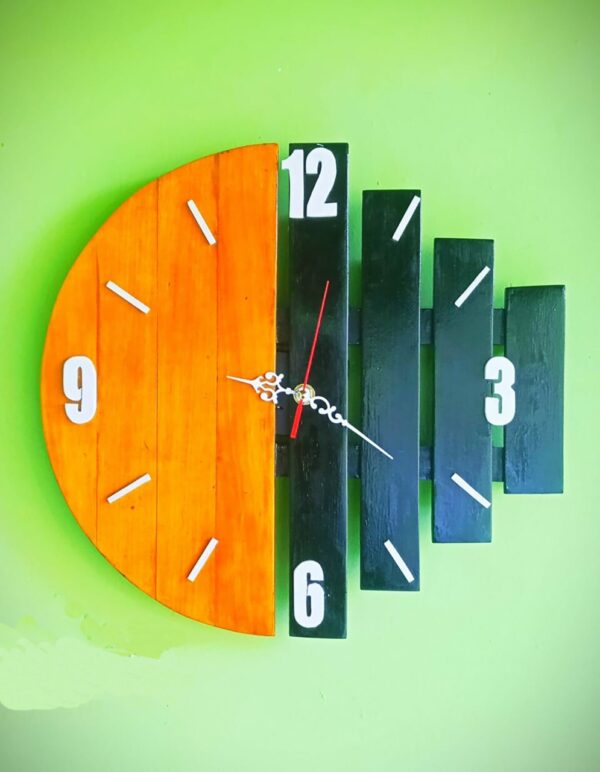 Wall clocks made of wood