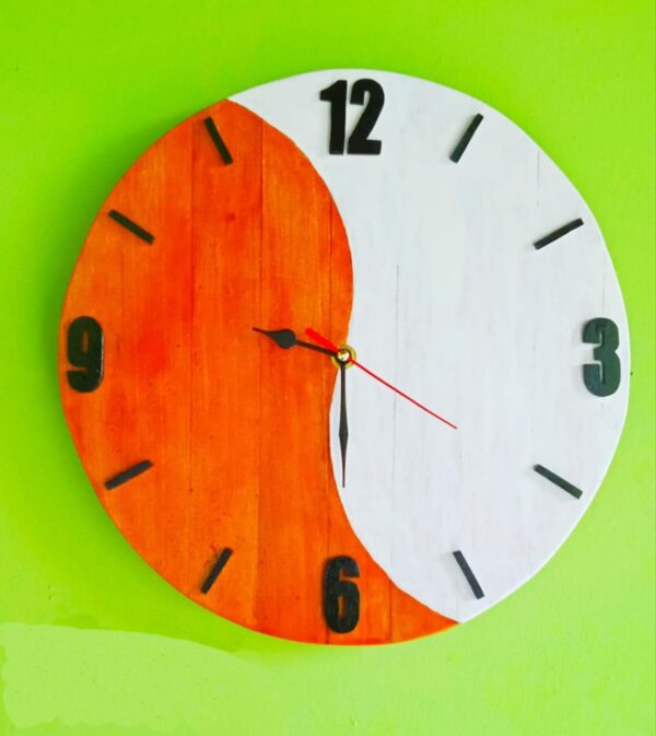 Wall clocks made of wood