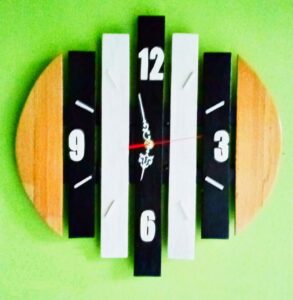Wall clocks made of wood