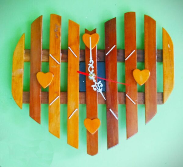 Wall clocks made of wood