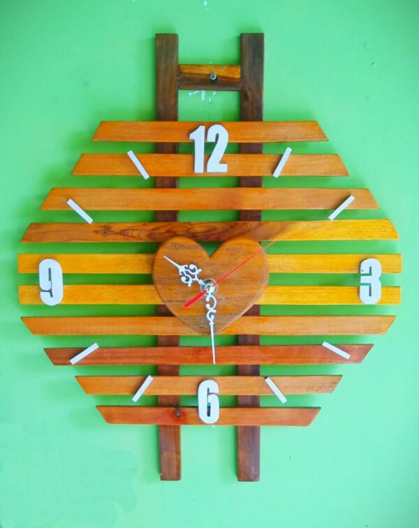 Wall clocks made of wood