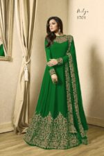 Color ready side work Bottom Gown With Dupatta - Image 4