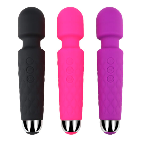 Silicone Wand Vibrator with 20 Frequencies and USB Rechargeable in Sri Lanka - Sex Toys Sri Lanka