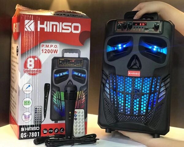 KIMISO QS7802 Good Quality 8 Inch Portable Big Speaker Loud Mobile Outdoor Portable Wireless Speaker