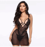 Lace, mesh, perspective, hollowed out, stitching, sexy, fun, suspenders, pajamas, dresses