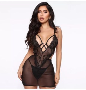 Lace, mesh, perspective, hollowed out, stitching, sexy, fun, suspenders, pajamas, dresses