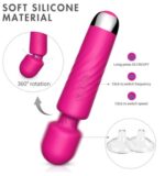 Silicone Wand Vibrator with 20 Frequencies and USB Rechargeable in Sri Lanka - Sex Toys Sri Lanka