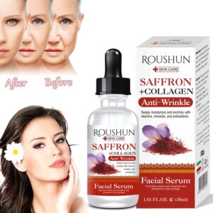 Roushun Saffron and Collagen Serum Anti-Wrinkle Deeply Moisturizes 30ml