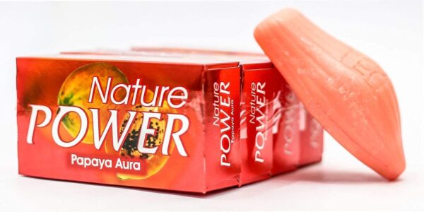 Nature Power Papaya Aura Soap 125g Whitening Beauty Soap 100% Originals Skin Care