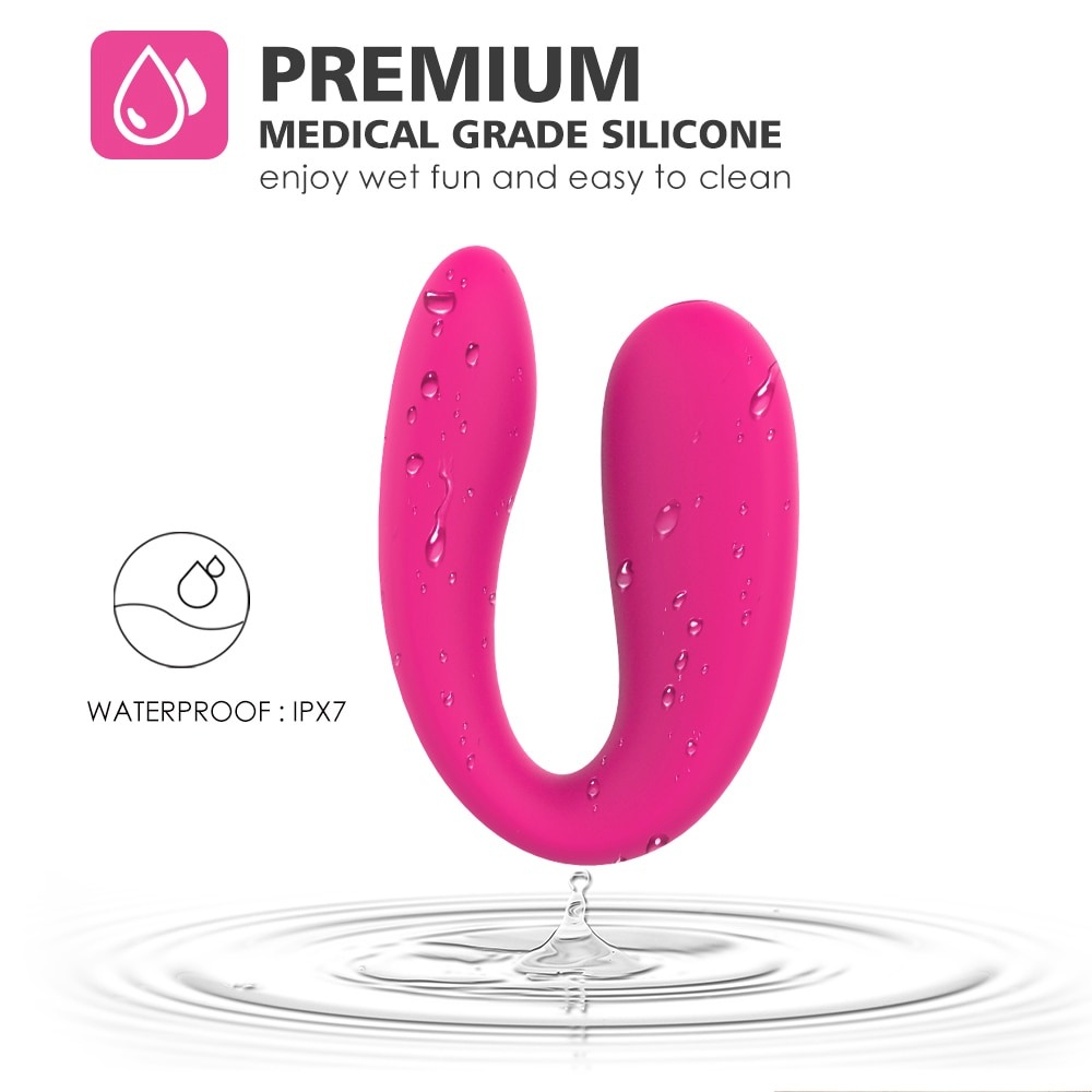 Portable Mini U-Shape G-Spot Anal Double Head Dildo Vibrator Sex Toy for Women Couple Clitoris Stimulator Vagina Pussy Massager Sri Lanka - Sex Toys Sri Lanka