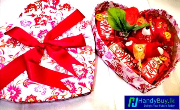 Valentine Chocolate Gift Box In Heart Shape