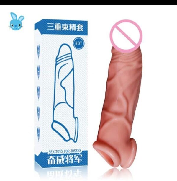 Super Huge Penis Extender Sleeve with Spikes in Sri Lanka – Reusable Enlargement Cover - Dildo Price in Sri Lanka