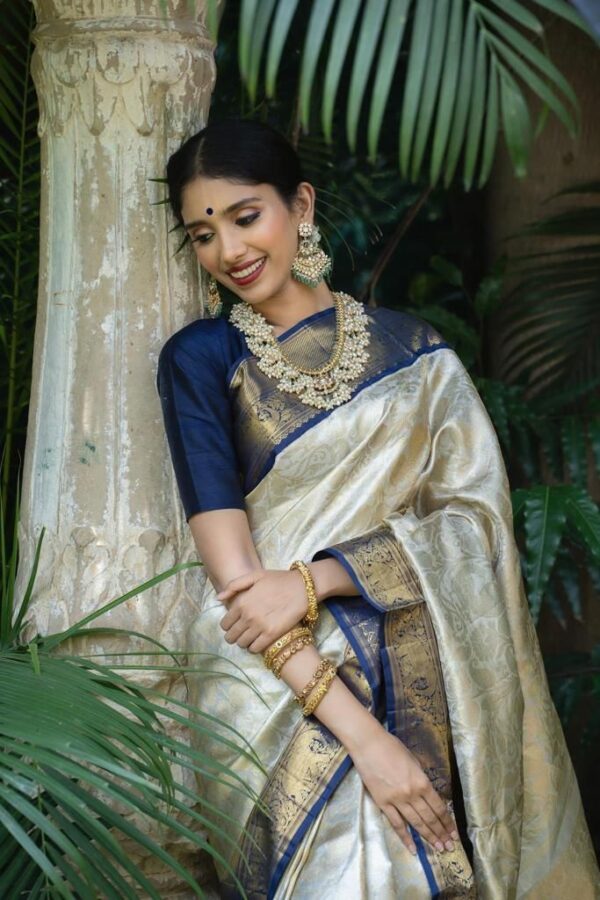 KP CREATION SOFT LICHI SILK CLOTH  SAREE