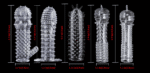 Reusable Crystal Condom & Penis Sleeve Extender in Sri Lanka - Sex Toys for Delay Ejaculation and Pleasure