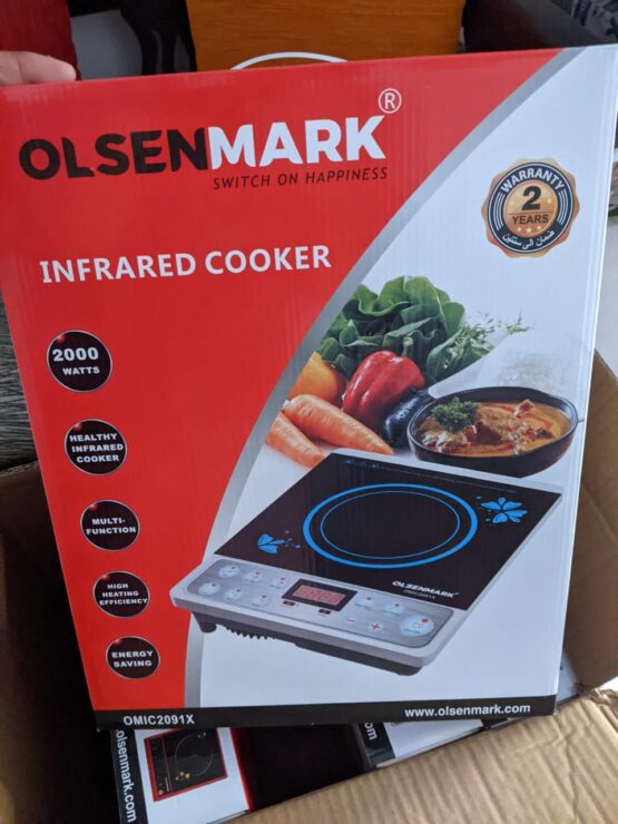Olsenmark Infrared Induction Cooker 2000W 2000 W OMIC2091 Black/Silver