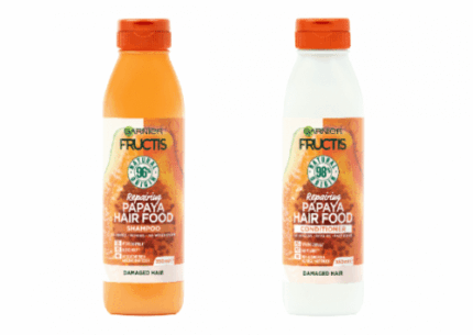 Garnier Fructis Hair Food Papaya Shampoo and Conditioner (For Damage Hair)