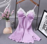 Summer Women Satin Night dress - Image 5