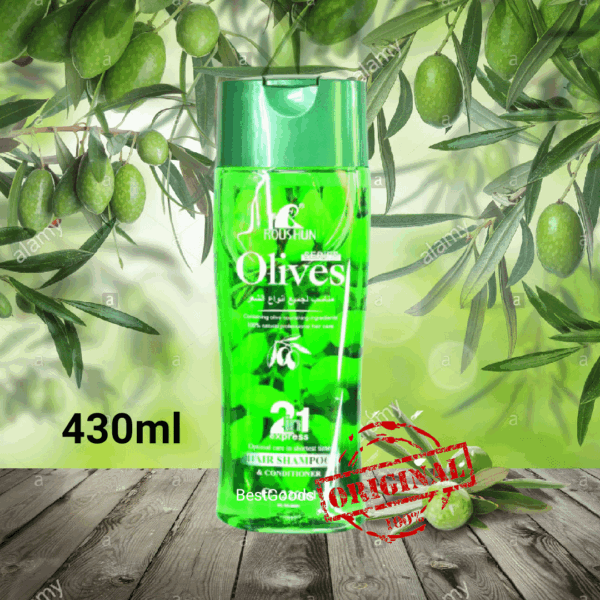 Original Roushun Olives 2 in 1 hair Shampoo & Conditioner 430ml