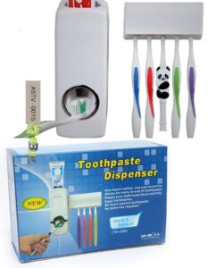 Bathroom Accessories Set Tooth Brush Holder Automatic Toothpaste