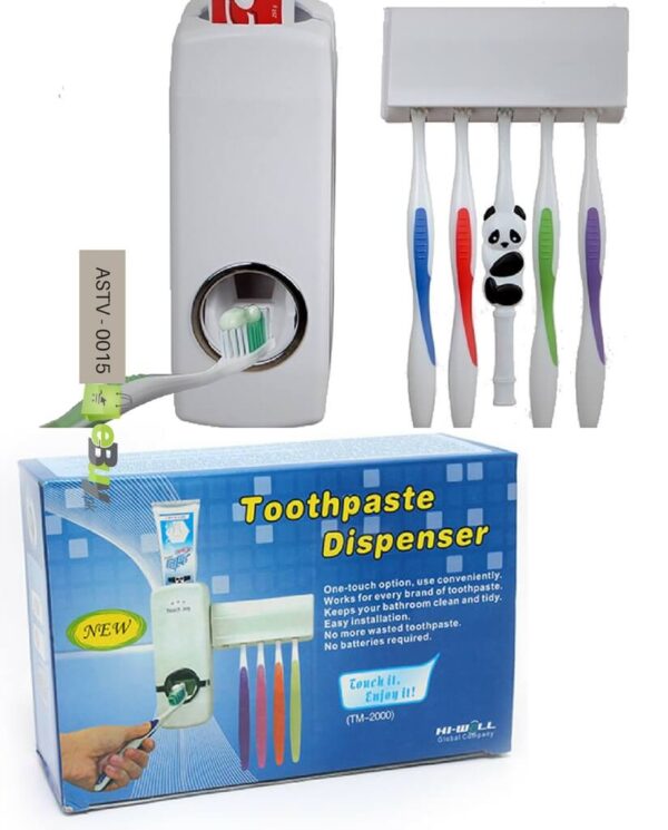 Bathroom Accessories Set Tooth Brush Holder Automatic Toothpaste