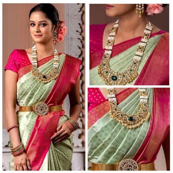Litchi silk Saree