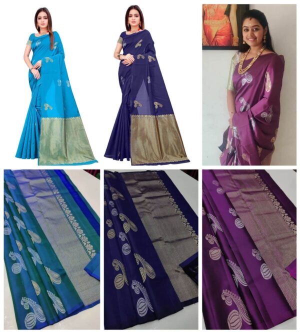 Litchi silk Saree