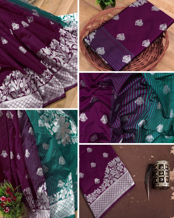 Litchi silk Saree