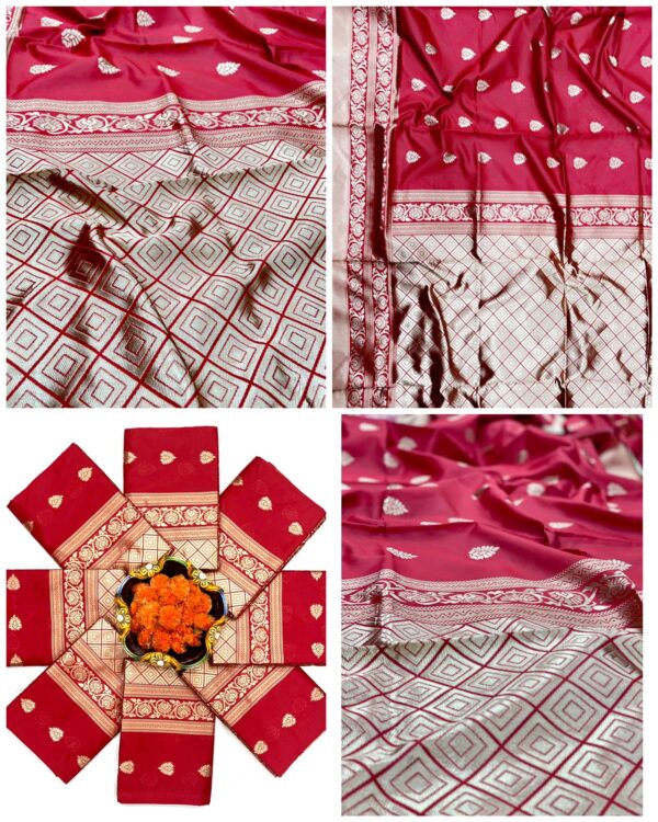 Litchi silk Saree