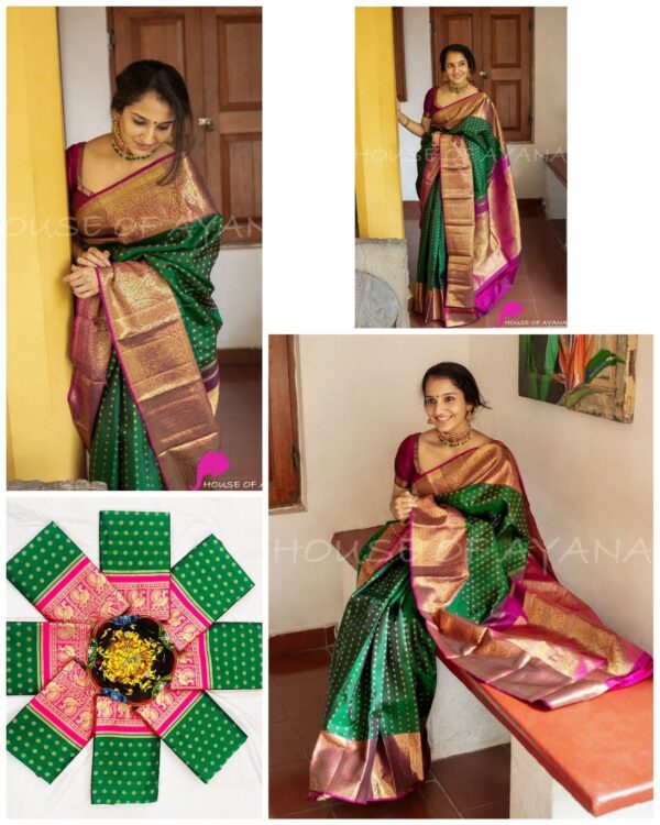 Litchi silk Saree