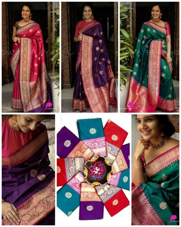 Litchi silk Saree