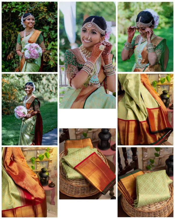 Litchi silk Saree