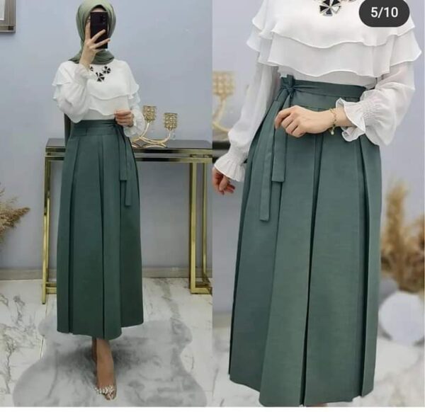 FASHIONABLE SKIRT AND BLOUSE