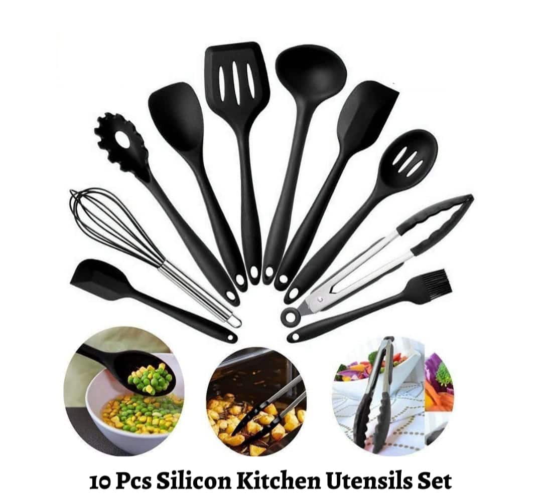 Kichen Utensils Set Silicon10Pcs HandyBuy.lk Sri Lanka's Fastest