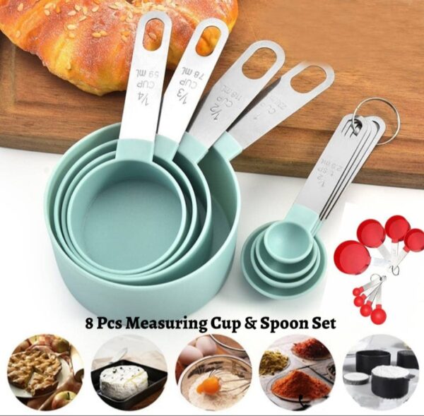 Measuring Cup & Spoon Set-8 Pcs