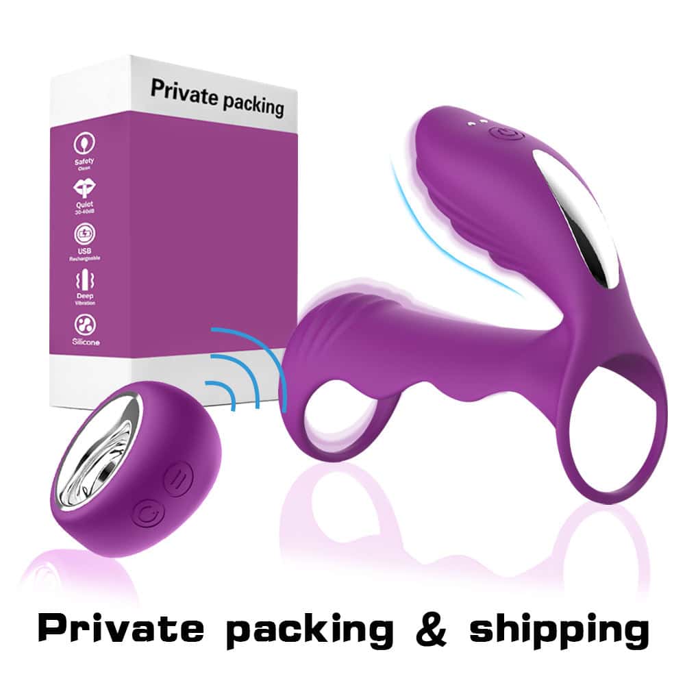 "Medical Grade Silicone Wireless Remote Control Dual Cock Ring - Sex Toys Sri Lanka"