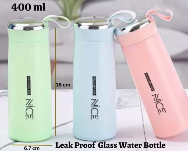 Glass Water Bottle-Leak Proof