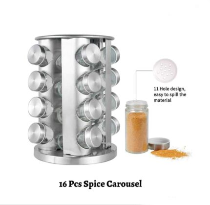 16 Pcs Spice Carousel
