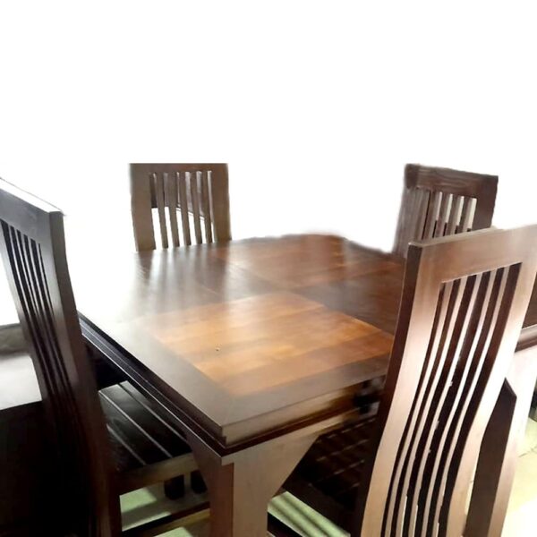 Dining Set 4 Seater-Teak