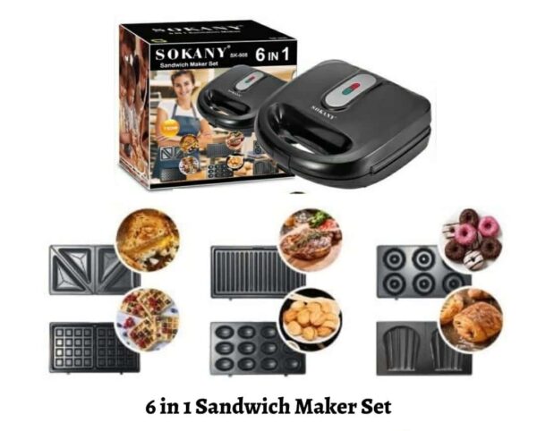 6 in 1 Sandwich Maker Set