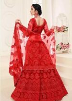 Embroidered Semi Stitched Lehenga Choli (Red) - Buy sex toys online in Sri Lanka