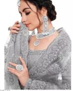 Grey Embroidered Semi Stitched Lehenga Choli - Buy Sex Toys Online Sri Lanka