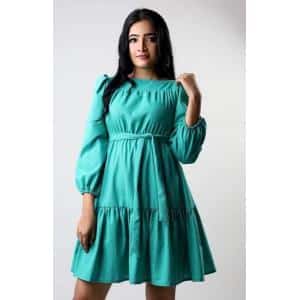 ALVIN DOUBLE FRILLED DRESS