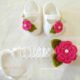 Crochet Baby Headband and shoes - Stylish shoes in Sri Lanka for a great price