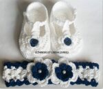 Crochet Baby Headband and Shoes - Stylish baby shoes in Sri Lanka at affordable prices